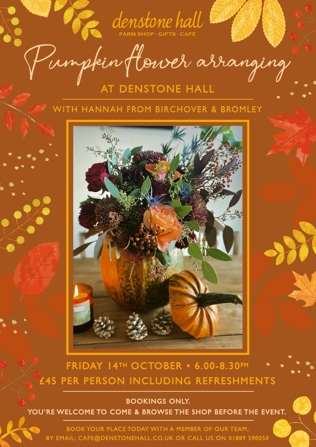 Christmas Wreath Making at Denstone Hall
